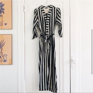 Ace & Jig Buttoned Tie Waist Jumpsuit